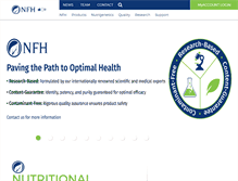Tablet Screenshot of nfh.ca
